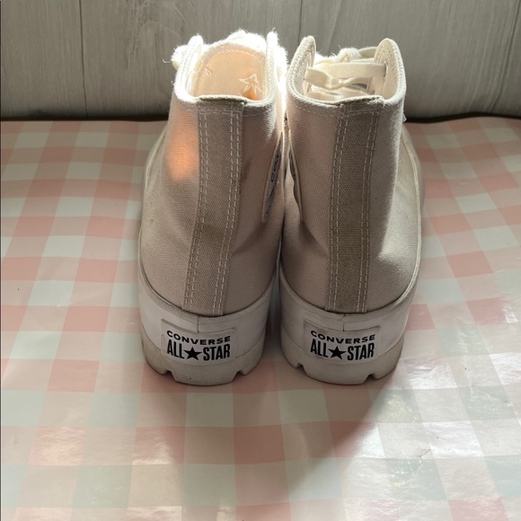 Converse Women's Beige High-Top Sneakers - Picture 5 of 12